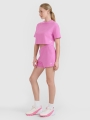 Calções de Malha Waffle para Mulher - Cor-de-Rosa - 4FWSS25TSHOF531 