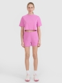 Calções de Malha Waffle para Mulher - Cor-de-Rosa - 4FWSS25TSHOF531 