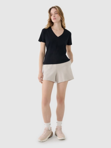 Calções para Mulher - Bege - 4FWSS25TSHOF540     