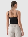 Top cropped slim para mulher - preto 4FWSS25TSLEF127 preto
