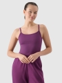 Top cropped fino para mulher - roxo 4FWSS25TSLEF127 violeta