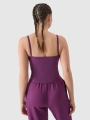 Top cropped fino para mulher - roxo 4FWSS25TSLEF127 violeta