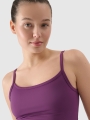 Top cropped fino para mulher - roxo 4FWSS25TSLEF127 violeta