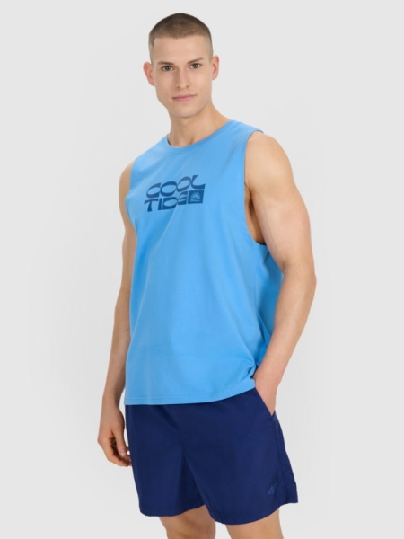 Camisola de Alças para Homem - Azul - 4FWSS25TSLEM123                                                           