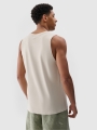 Top de alças oversized para homem - bege 4FWSS25TSLEM128 Bege