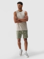 Top de alças oversized para homem - bege 4FWSS25TSLEM128 Bege