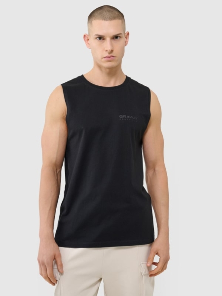 Top de alças oversized para homem - preto 4FWSS25TSLEM128 preto