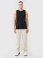 Top de alças oversized para homem - preto 4FWSS25TSLEM128 preto