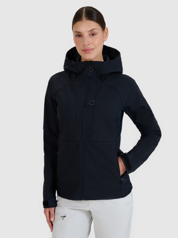 Casaco Softshell Corta-Vento com Membrana 10000 para Mulher - Preto - 4FWSS25TSOFF315