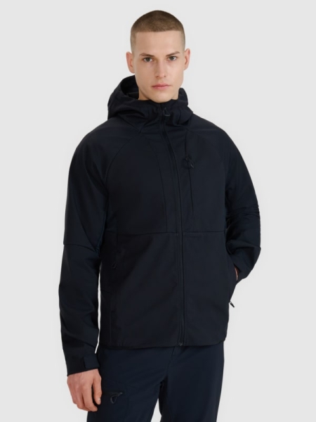 Casaco softshell 10000 membrana à prova de vento para homem - preto 4FWSS25TSOFM313 preto