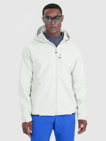 Casaco softshell à prova de vento 10000 membrana para homem - cinzento 4FWSS25TSOFM313 cinzento