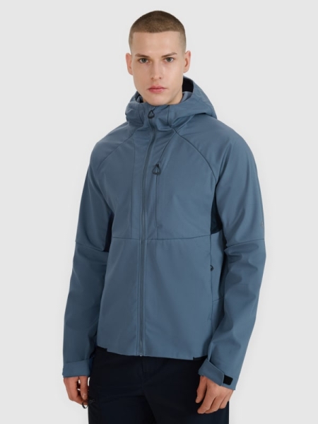 Casaco softshell à prova de vento 10000 membrana para homem - azul-marinho 4FWSS25TSOFM313 azul-marinho