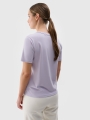 Sweatshirt com capuz e fecho de correr para mulher - Branco 4FWSS25TSWSF1541 Branco