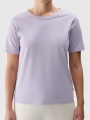 Sweatshirt com capuz e fecho de correr para mulher - Branco 4FWSS25TSWSF1541 Branco