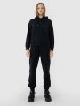 Sweatshirt com capuz e fecho de correr para mulher - Preto 4FWSS25TSWSF1541 preto