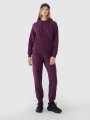 Sweatshirt com capuz e fecho de correr para mulher - Roxo 4FWSS25TSWSF1541 violeta