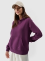 Moletom com capuz para mulher - roxo 4FWSS25TSWSF1542 violeta