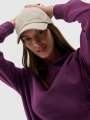 Moletom com capuz para mulher - roxo 4FWSS25TSWSF1542 violeta
