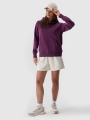 Moletom com capuz para mulher - roxo 4FWSS25TSWSF1542 violeta