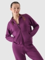 Casaco de Fato de Treino para Mulher - Roxo - 4FWSS25TSWSF1577   