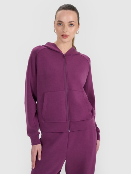 Casaco de Fato de Treino para Mulher - Roxo - 4FWSS25TSWSF1577   