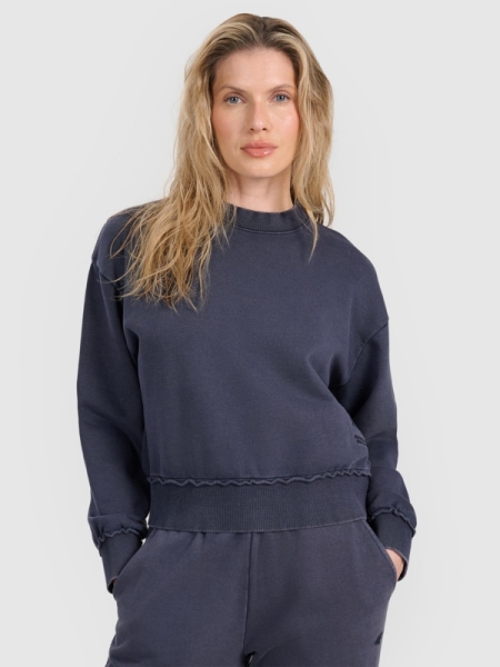 Sweatshirt para Mulher - Cinzento - 4FWSS25TSWSF1742         