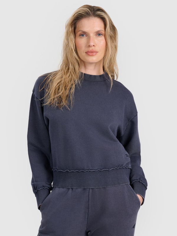 Sweatshirt para Mulher - Cinzento - 4FWSS25TSWSF1742         