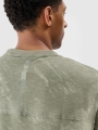 Sweatshirt sem capuz para homem - caqui 4FWSS25TSWSM1582 olive/khaki