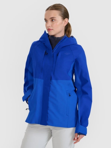 Casaco de trekking 10000 membrane para mulher - azul 4FWSS25TTJAF710 azul
