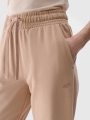 Calças Fato de Treino Jogger para Mulher - Bege - 4FWSS25TTROF0993
