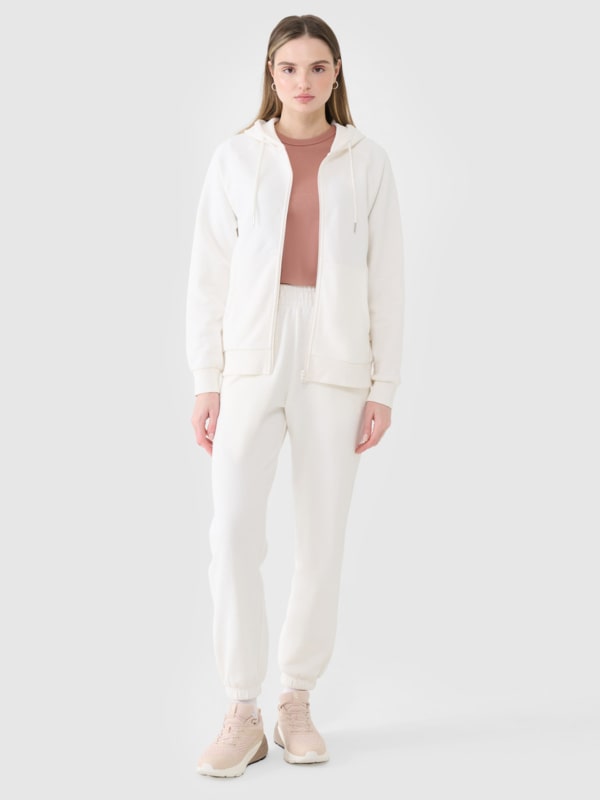 Calças Fato de Treino Jogger para Mulher - Branco - 4FWSS25TTROF1013