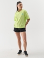 T-shirt normal feminina com estampado - verde 4FWSS25TTSHF1967 Verde