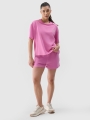 T-shirt normal feminina com estampado - rosa 4FWSS25TTSHF1967 rosa