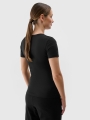 T-shirt slim lisa para senhora - preto 4FWSS25TTSHF1990 preto