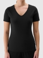 T-shirt slim lisa para senhora - preto 4FWSS25TTSHF1990 preto