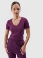 T-shirt slim lisa para senhora - púrpura 4FWSS25TTSHF1990 violeta