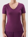 T-shirt slim lisa para senhora - púrpura 4FWSS25TTSHF1990 violeta