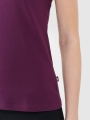 T-shirt slim lisa para senhora - púrpura 4FWSS25TTSHF1990 violeta