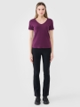 T-shirt slim lisa para senhora - púrpura 4FWSS25TTSHF1990 violeta