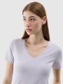 T-shirt slim lisa para senhora - púrpura 4FWSS25TTSHF1990 violeta