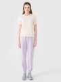 T-shirt normal lisa para senhora - branca 4FWSS25TTSHF1991 Branco