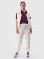 T-shirt normal lisa para senhora - roxo 4FWSS25TTSHF1991 violeta
