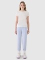 T-shirt feminina em modal fino - branco 4FWSS25TTSHF1995 Branco