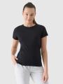 T-shirt feminina em modal fino - preto 4FWSS25TTSHF1995 preto