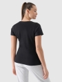 T-shirt feminina em modal fino - preto 4FWSS25TTSHF1995 preto