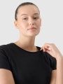 T-shirt feminina em modal fino - preto 4FWSS25TTSHF1995 preto