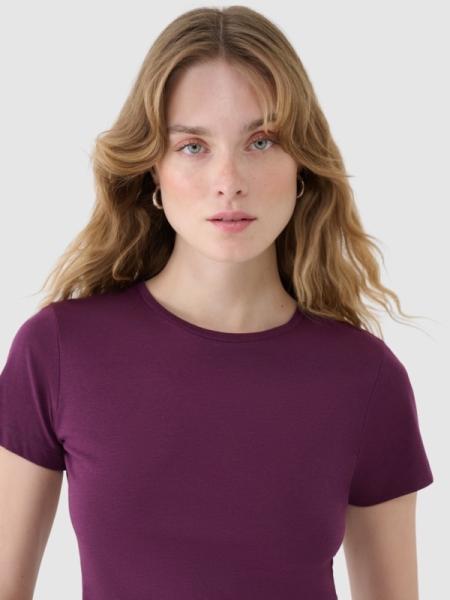 TSHIRT 4FWSS25TTSHF1995 roxo