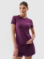 T-shirt slim lisa para senhora - roxo 4FWSS25TTSHF2351 violeta