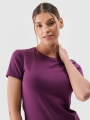 T-shirt slim lisa para senhora - roxo 4FWSS25TTSHF2351 violeta