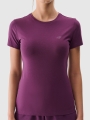 T-shirt slim lisa para senhora - roxo 4FWSS25TTSHF2351 violeta